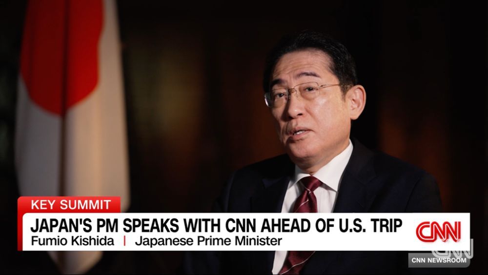 首脳会談:訪米前、CNNのインタビューに応じる岸田文雄首相